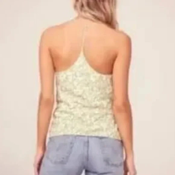 NWT ASTR The Label Cowl Neck
Tank Top Lemon Drop Print Sz Medium 🍋Summer🍋 - Picture 4 of 16